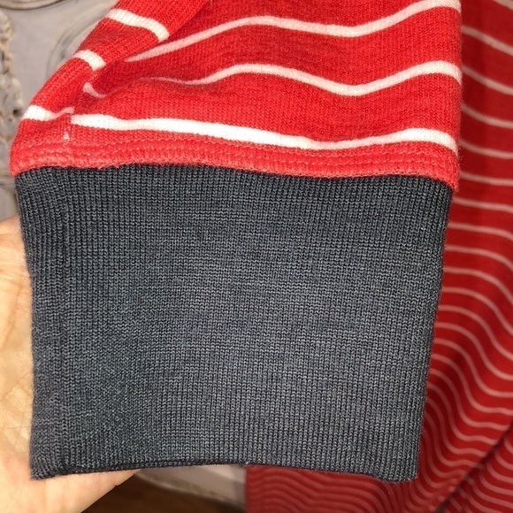 Jenni by Jennifer Moore Intimates Red and White Stripes Long Sleeve Long Johns - Picture 5 of 9